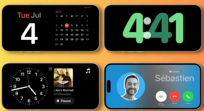 红桥苹果手机维修分享iOS17横屏充电待机显示有什么好处 