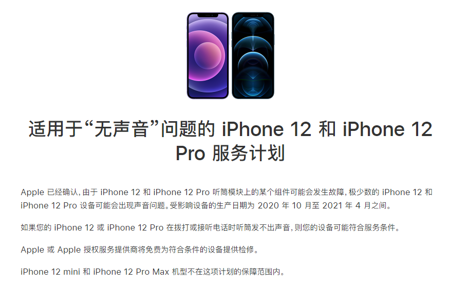 红桥苹果手机维修分享iPhone 12/Pro 拨打或接听电话时无声音怎么办 